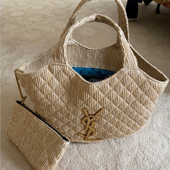 COPY Yves Saint Laurent Tan Quilted Tote - Picture 2 of 3